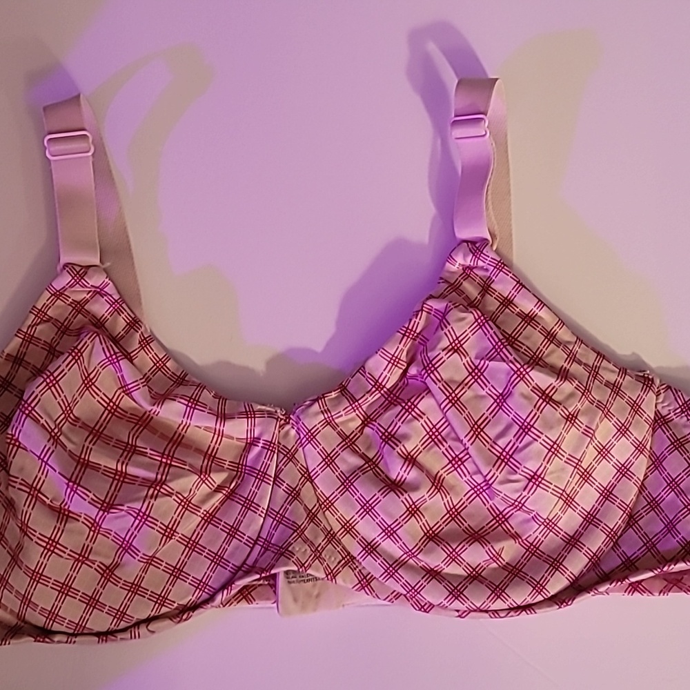 Playtex Pretty Red & Purple Underwire Bra 42C